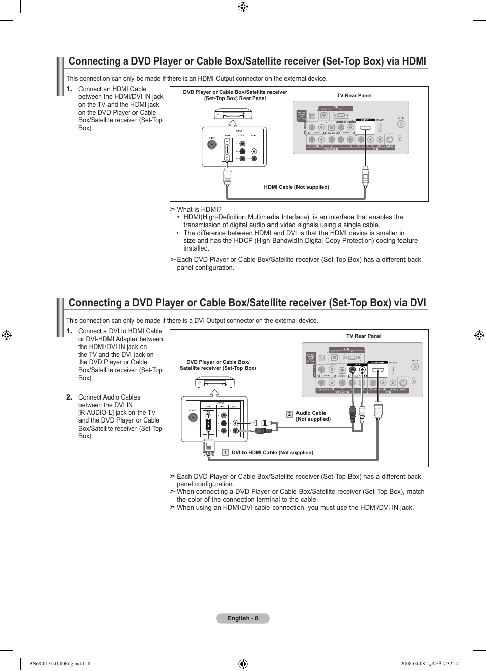 Samsung LN22A330J1DXZA User Manual | Page 10 / 117