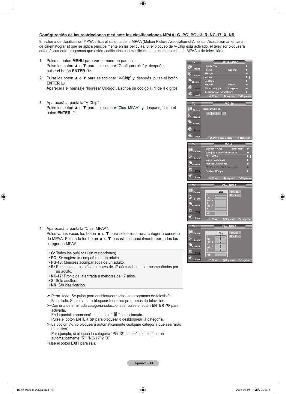 Samsung LN22A330J1DXZA User Manual | Page 104 / 117
