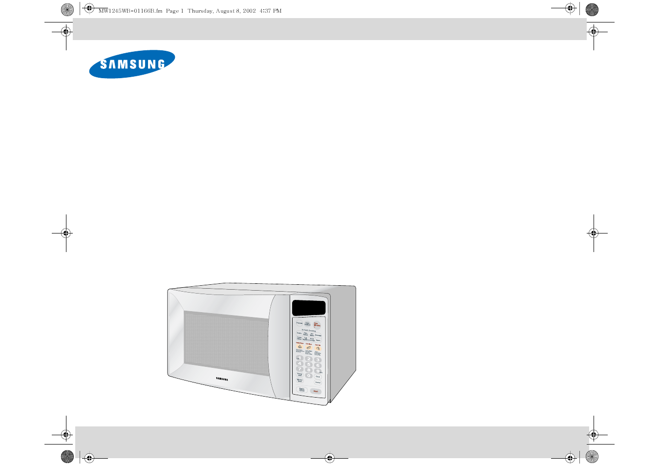 Samsung MW1245WB-XAA User Manual | 24 pages