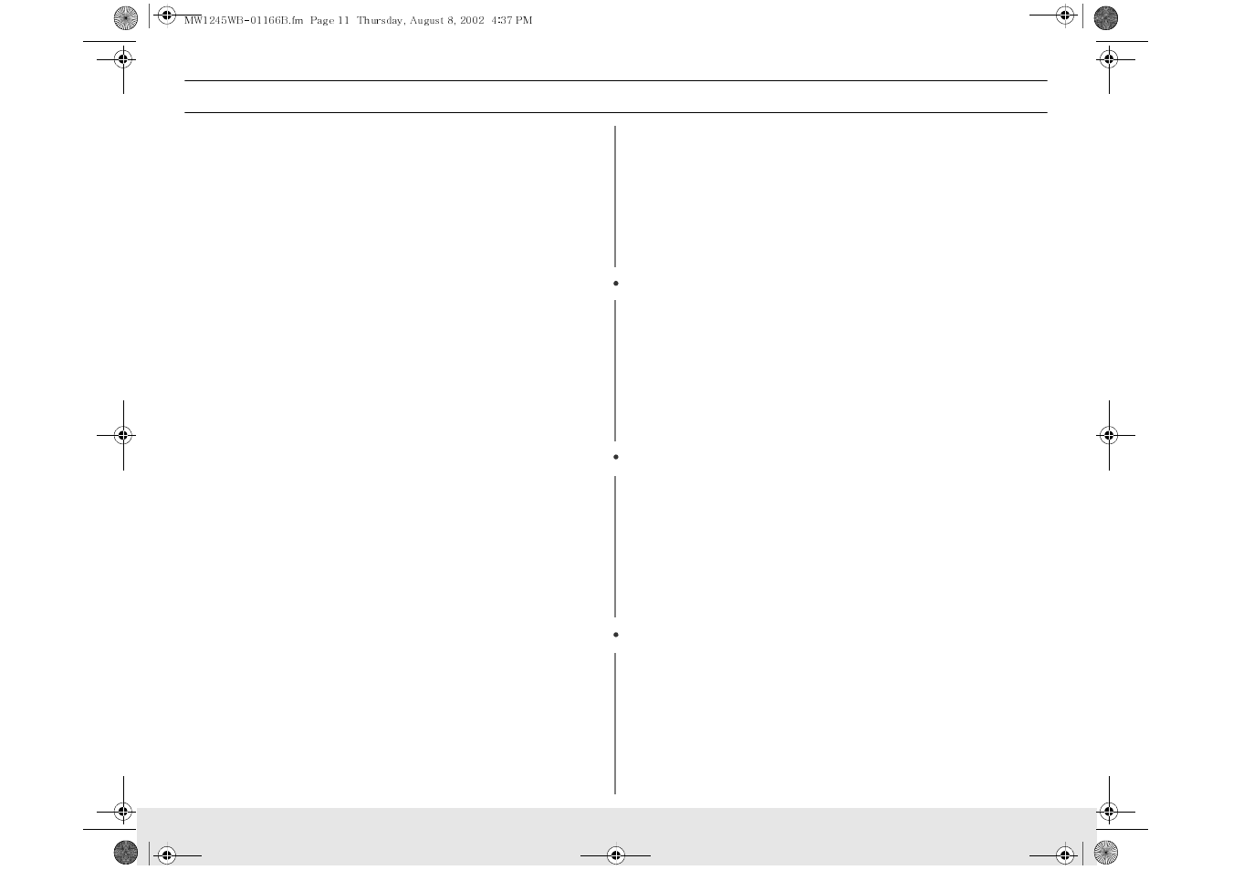 Operation | Samsung MW1245WB-XAA User Manual | Page 11 / 24