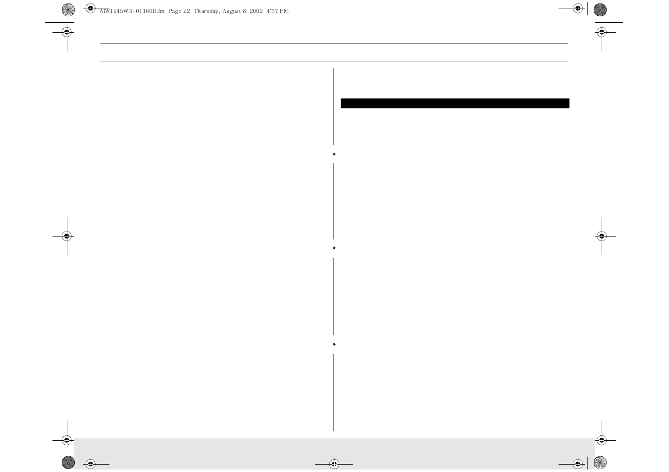Warranty | Samsung MW1245WB-XAA User Manual | Page 22 / 24