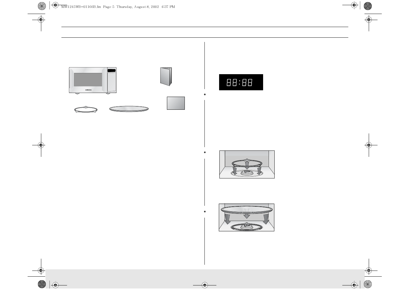 Your new microwave oven | Samsung MW1245WB-XAA User Manual | Page 5 / 24