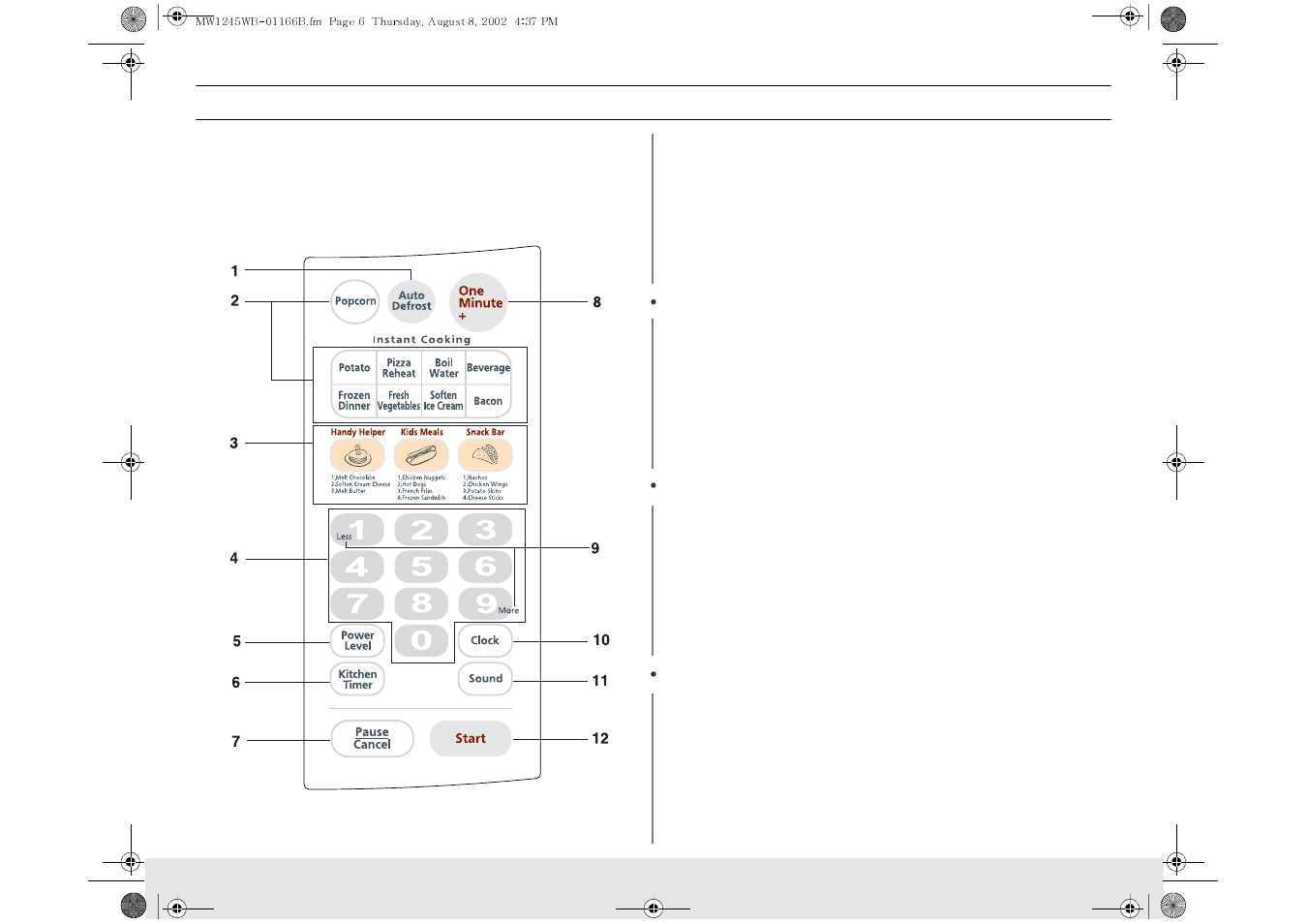 Your new microwave oven | Samsung MW1245WB-XAA User Manual | Page 6 / 24