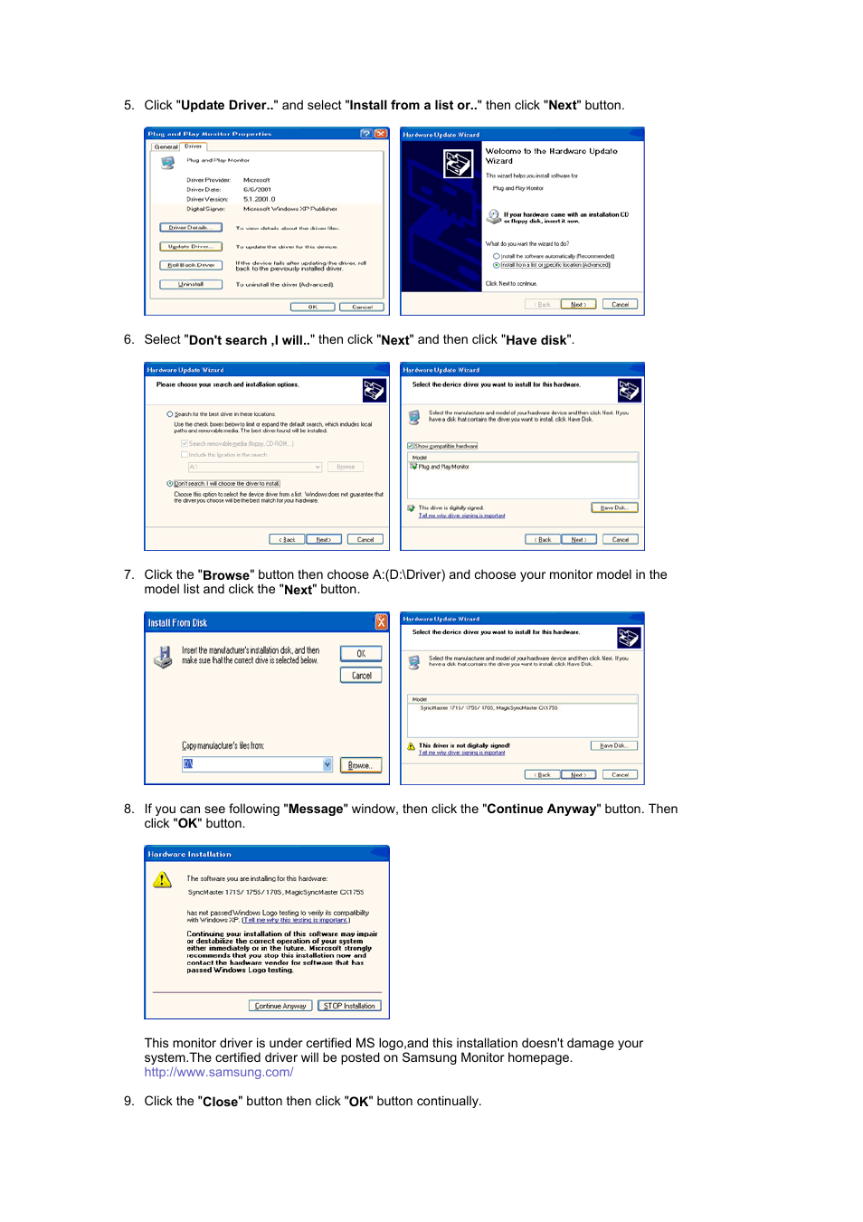 Samsung LS17MJAKSZ-XAX User Manual | Page 18 / 78