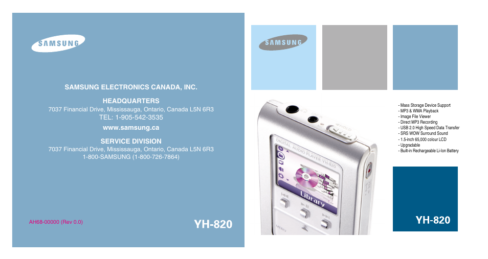 Samsung YH-820MC-XAA User Manual | 31 pages