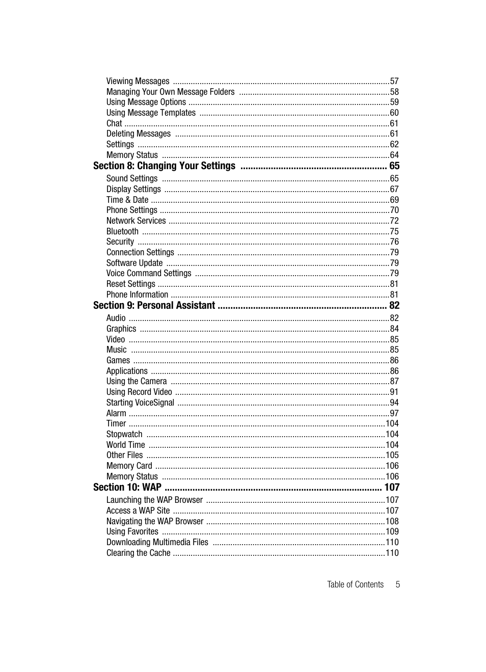 Samsung SGH-D807ZKACIN User Manual | Page 5 / 137