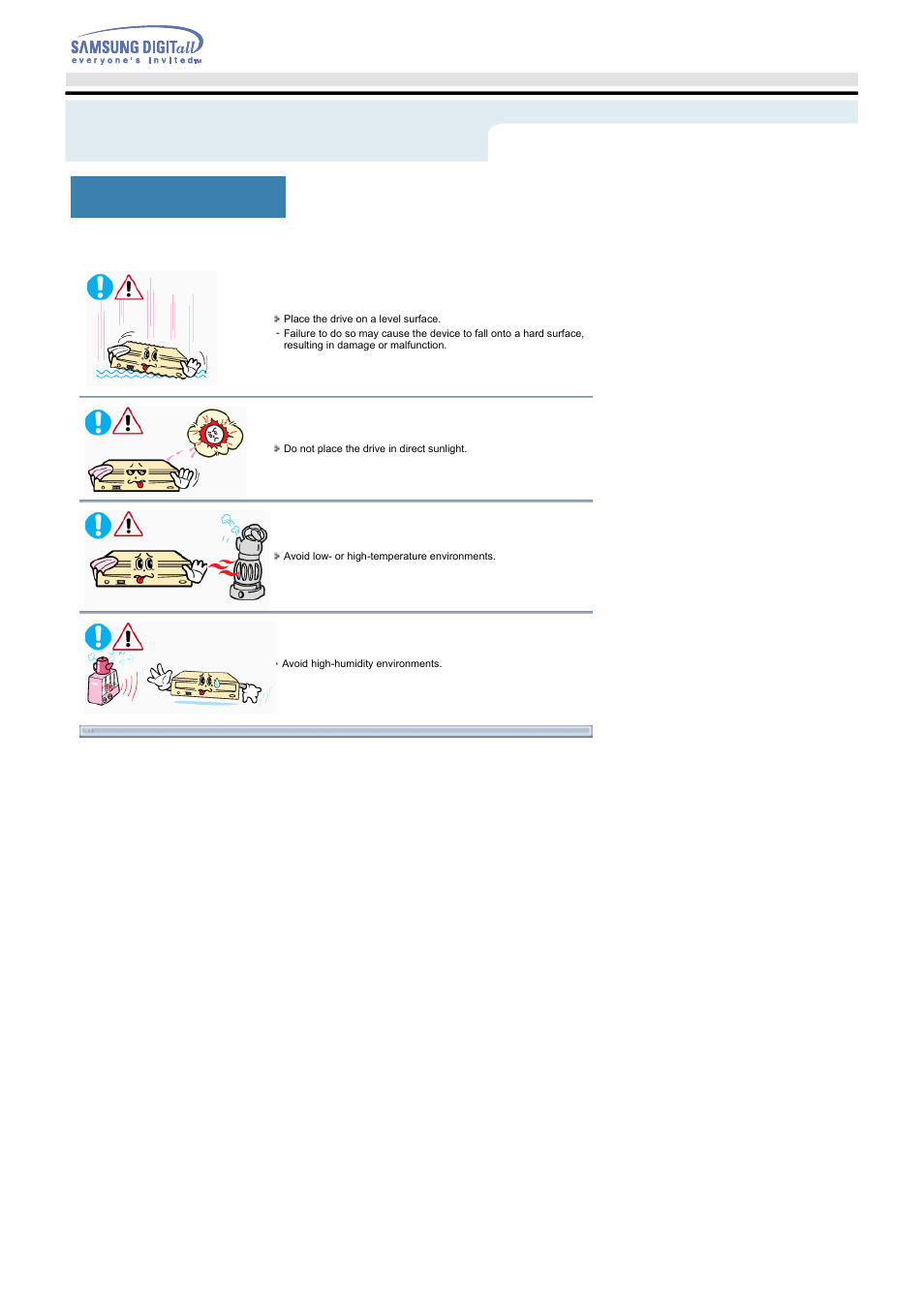 Safety precautions, Installation | Samsung SW-252FENS User Manual | Page 3 / 18