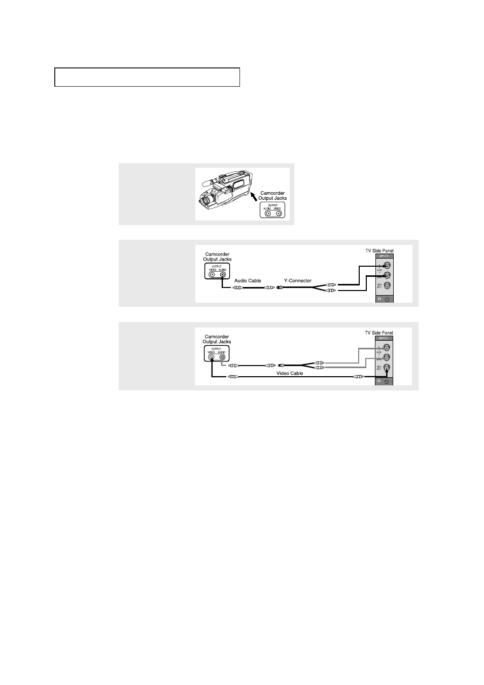 Connecting a camcorder | Samsung TXN3235FX-XAC User Manual | Page 21 / 60