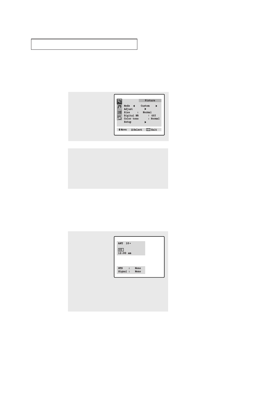 Viewing the menus and on-screen displays | Samsung TXN3235FX-XAC User Manual | Page 25 / 60