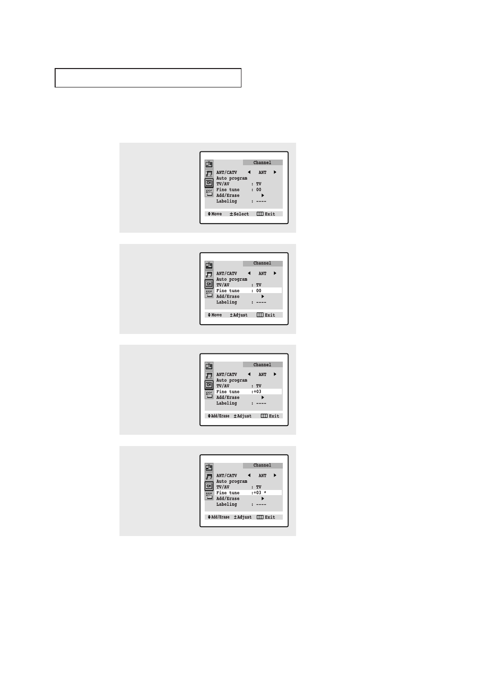 Fine tuning channels | Samsung TXN3235FX-XAC User Manual | Page 44 / 60