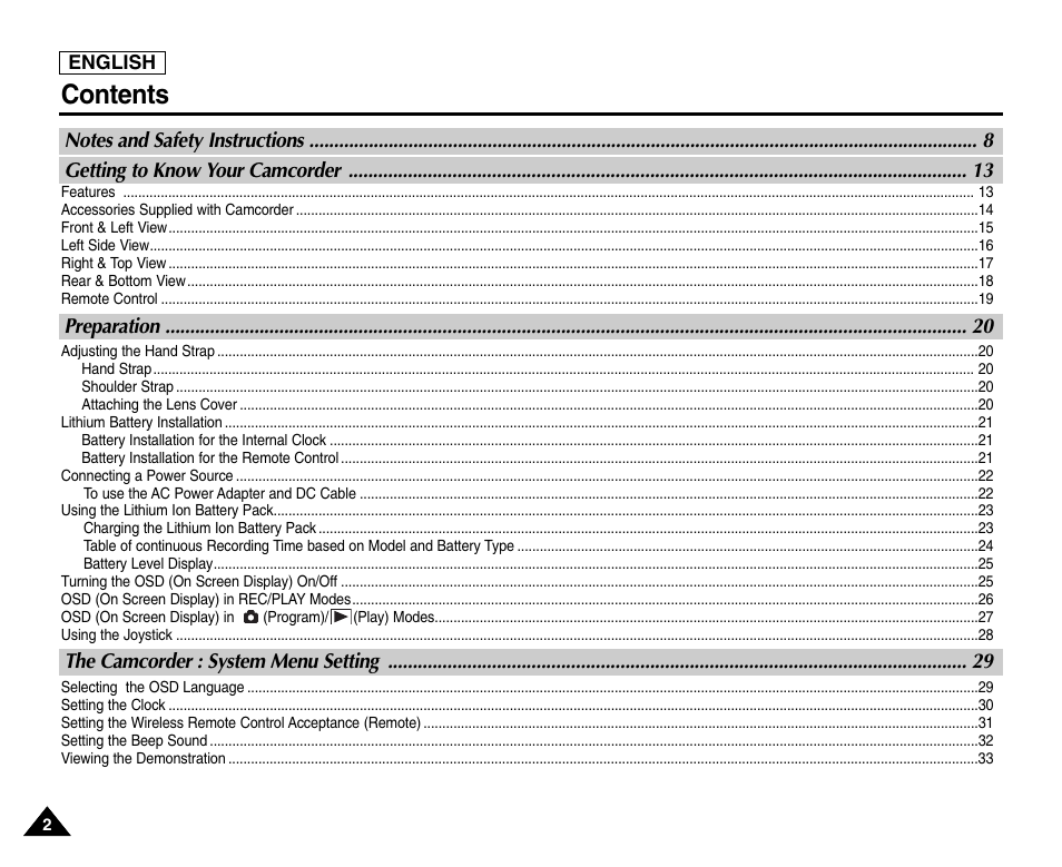 Samsung SC-D6550-XAC User Manual | Page 6 / 160