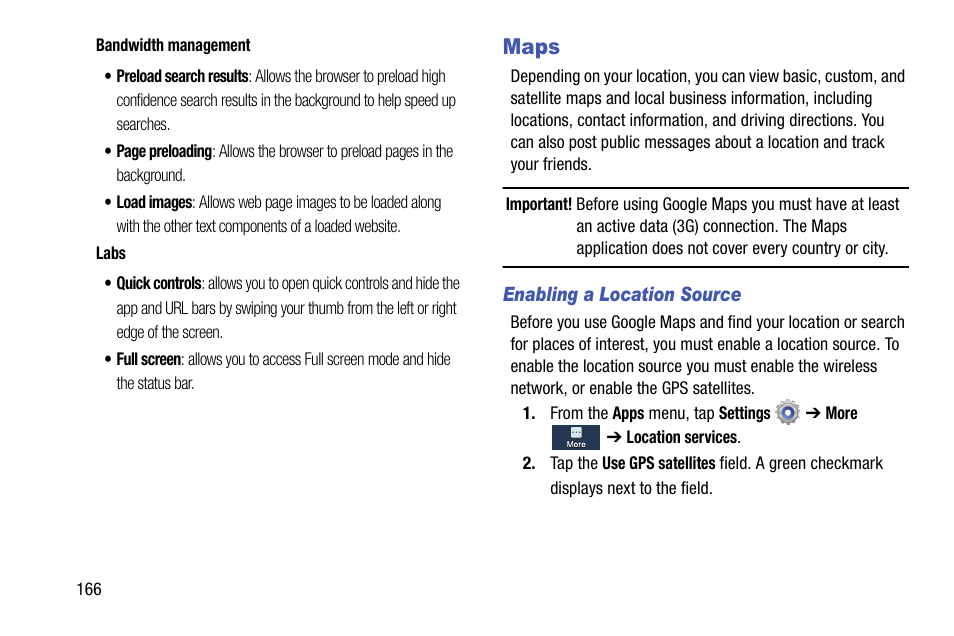 Maps | Samsung SGH-I747MBAATT User Manual | Page 174 / 203