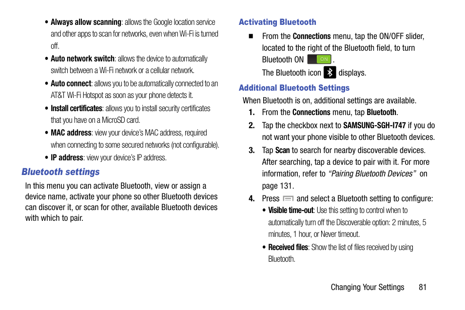 Samsung SGH-I747MBAATT User Manual | Page 89 / 203