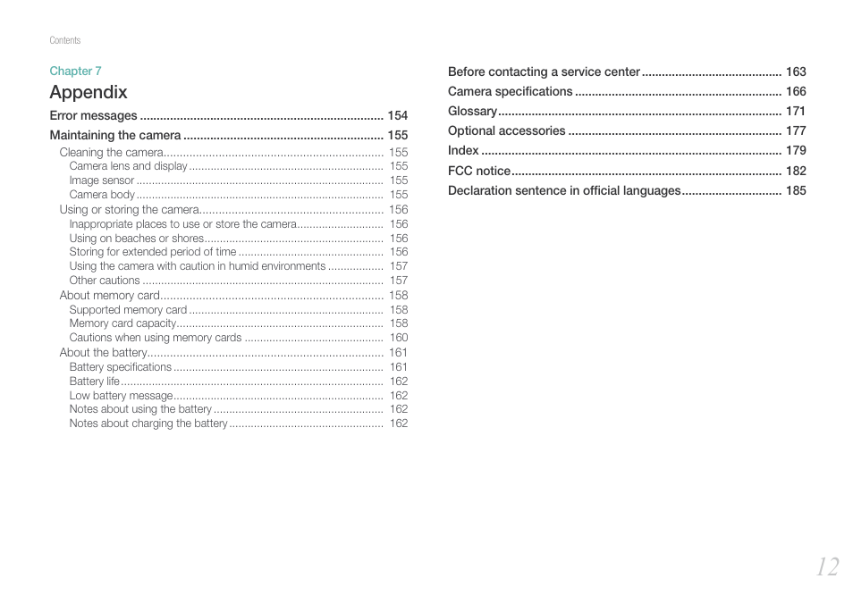 Appendix | Samsung EV-NX20ZZBSBUS User Manual | Page 13 / 188