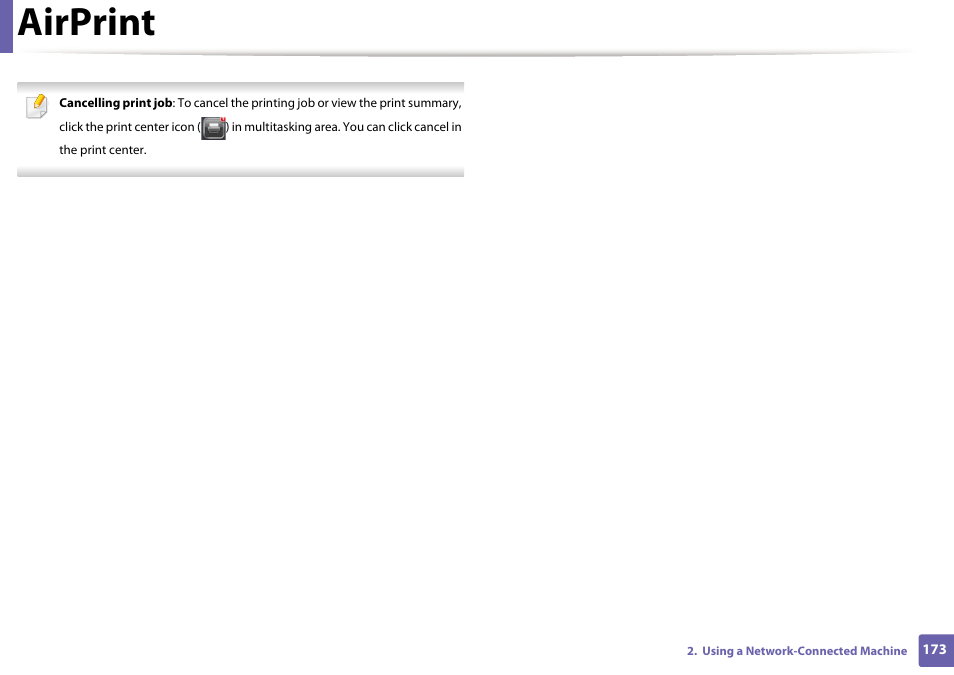 Airprint | Samsung CLP-415NW-XAA User Manual | Page 172 / 270