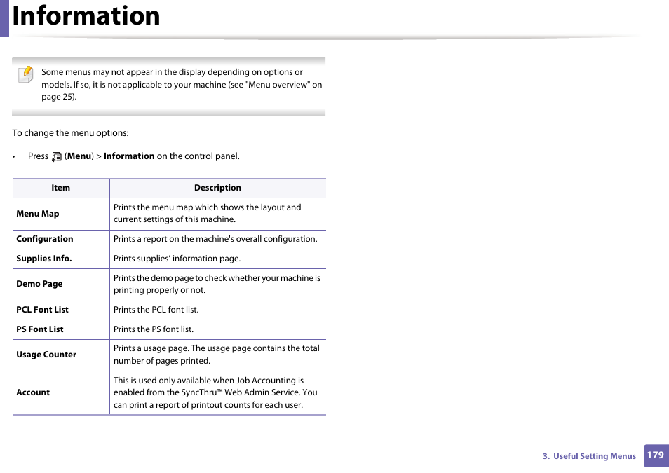 Information | Samsung CLP-415NW-XAA User Manual | Page 178 / 270