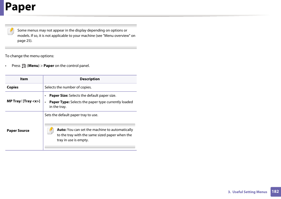 Paper | Samsung CLP-415NW-XAA User Manual | Page 181 / 270