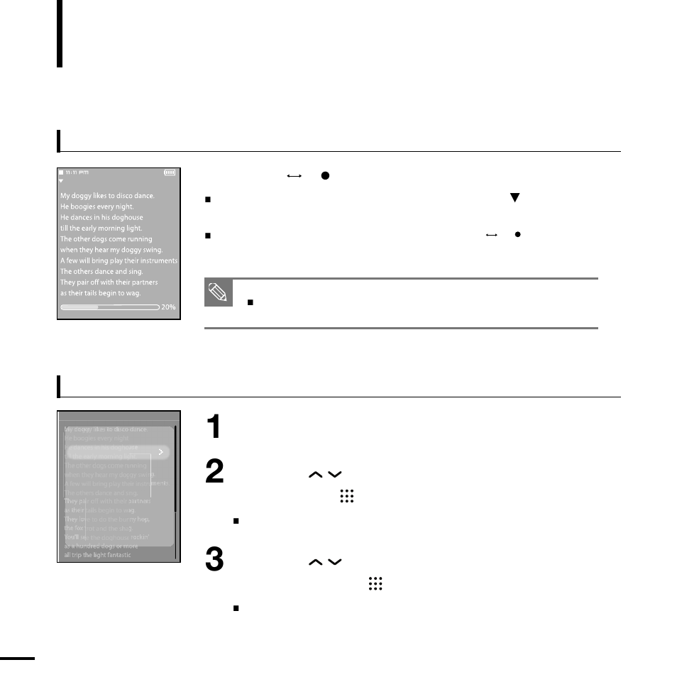 Using text menu | Samsung YP-T9BQB-XAP User Manual | Page 48 / 85