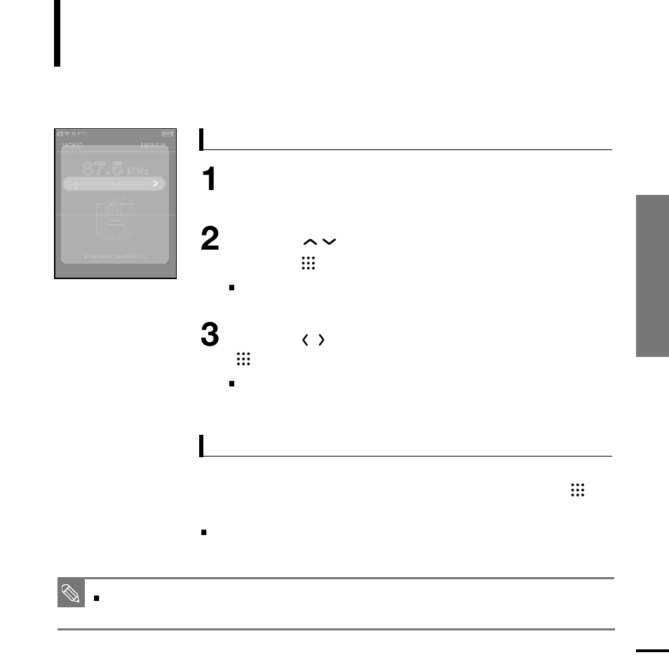 Setting a frequency | Samsung YP-T9BQB-XAP User Manual | Page 53 / 85
