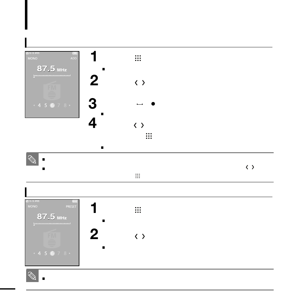Setting a frequency, Continued) | Samsung YP-T9BQB-XAP User Manual | Page 54 / 85