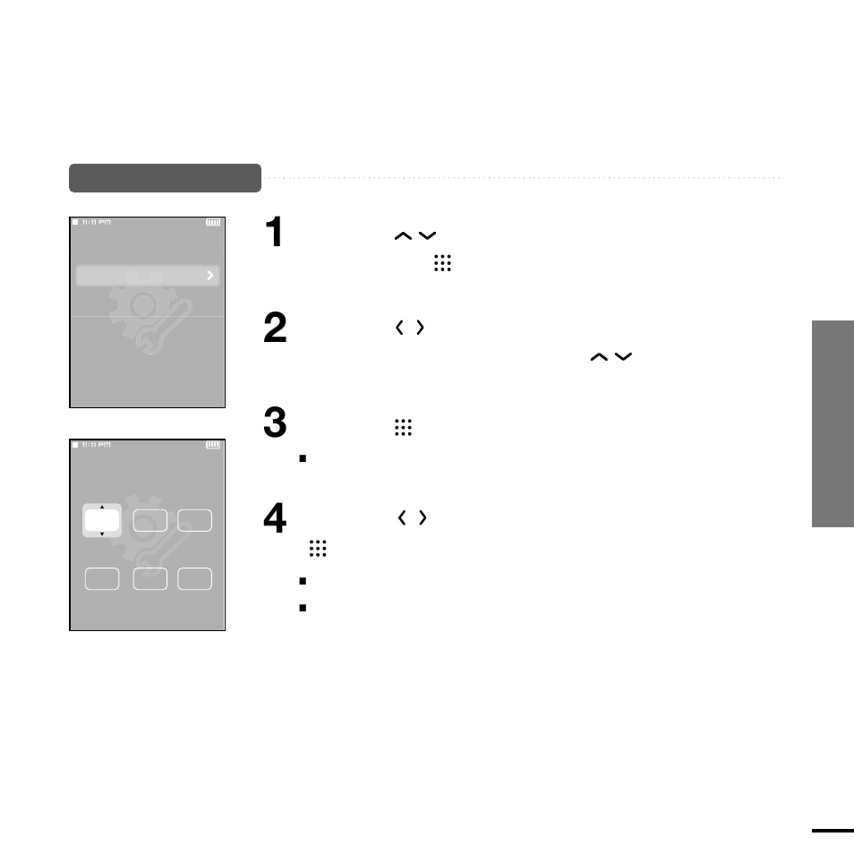 Setting t ime | Samsung YP-T9BQB-XAP User Manual | Page 73 / 85