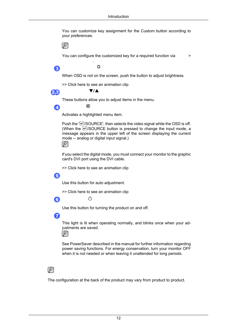 Rear | Samsung LS23MYZKFV-XAA User Manual | Page 13 / 75