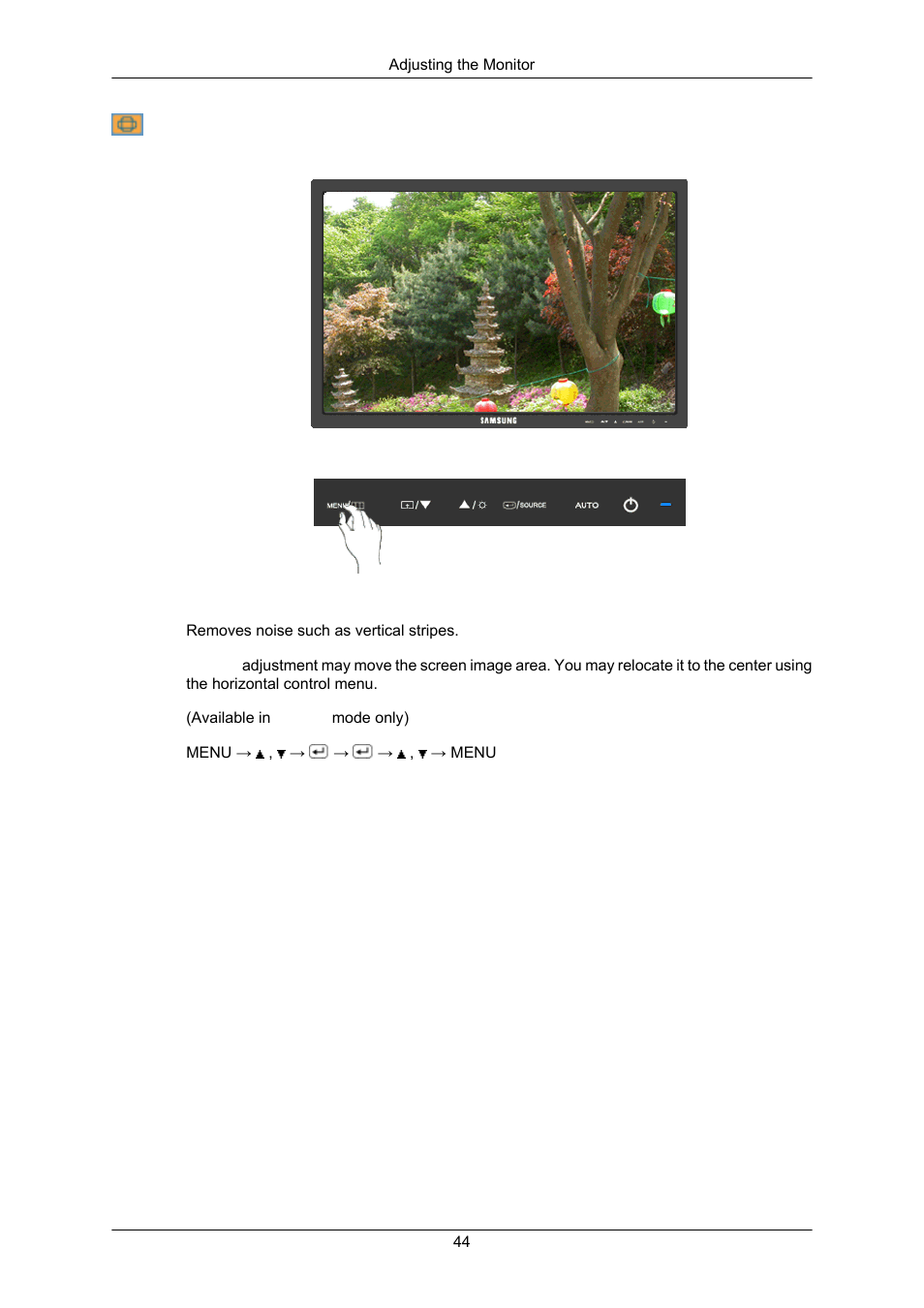 Image, Coarse | Samsung LS23MYZKFV-XAA User Manual | Page 46 / 75