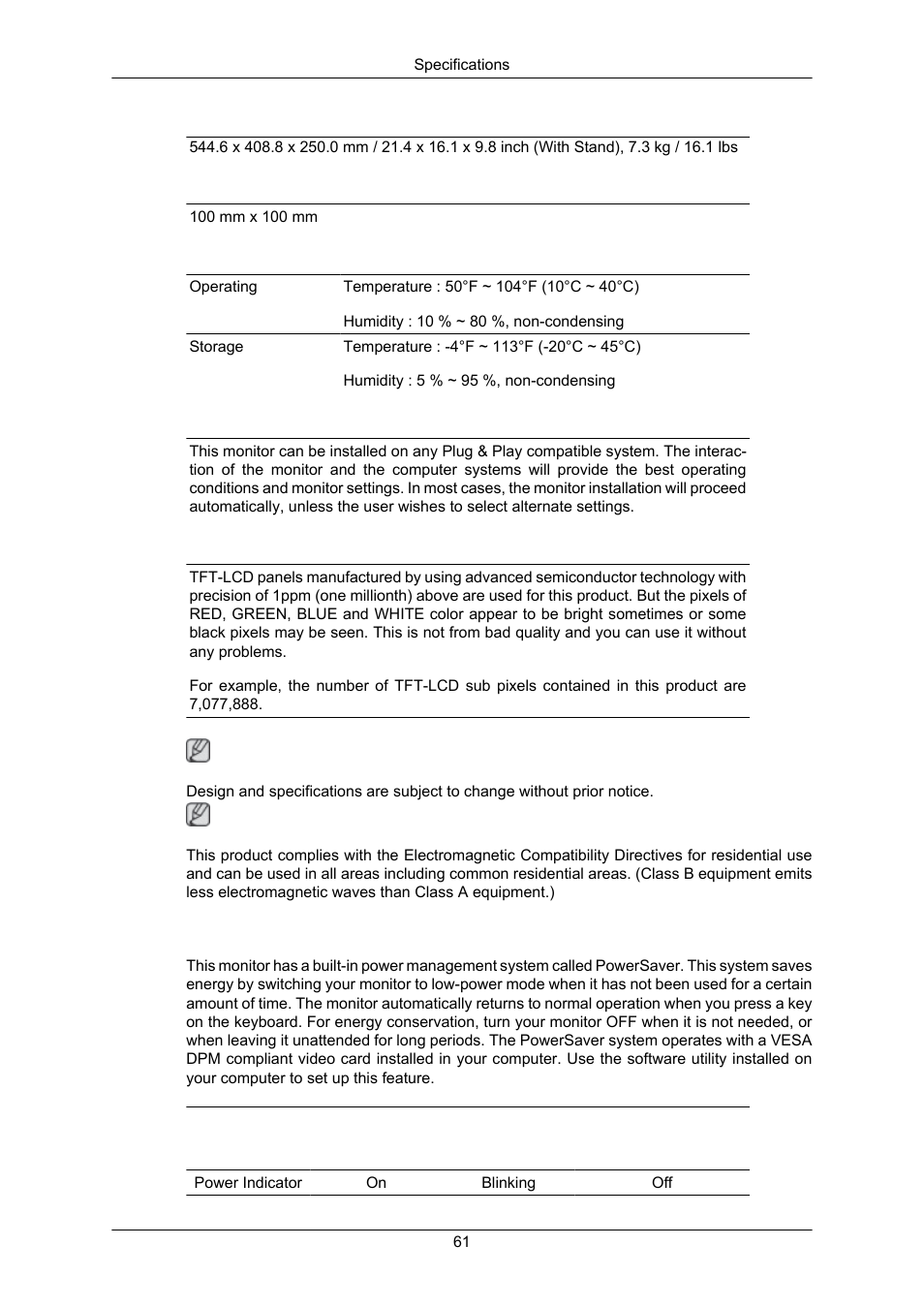 Powersaver | Samsung LS23MYZKFV-XAA User Manual | Page 63 / 75