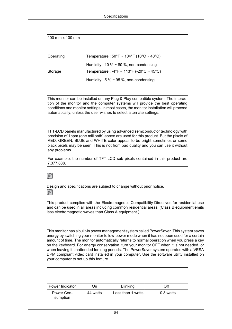 Powersaver | Samsung LS23MYZKFV-XAA User Manual | Page 66 / 75