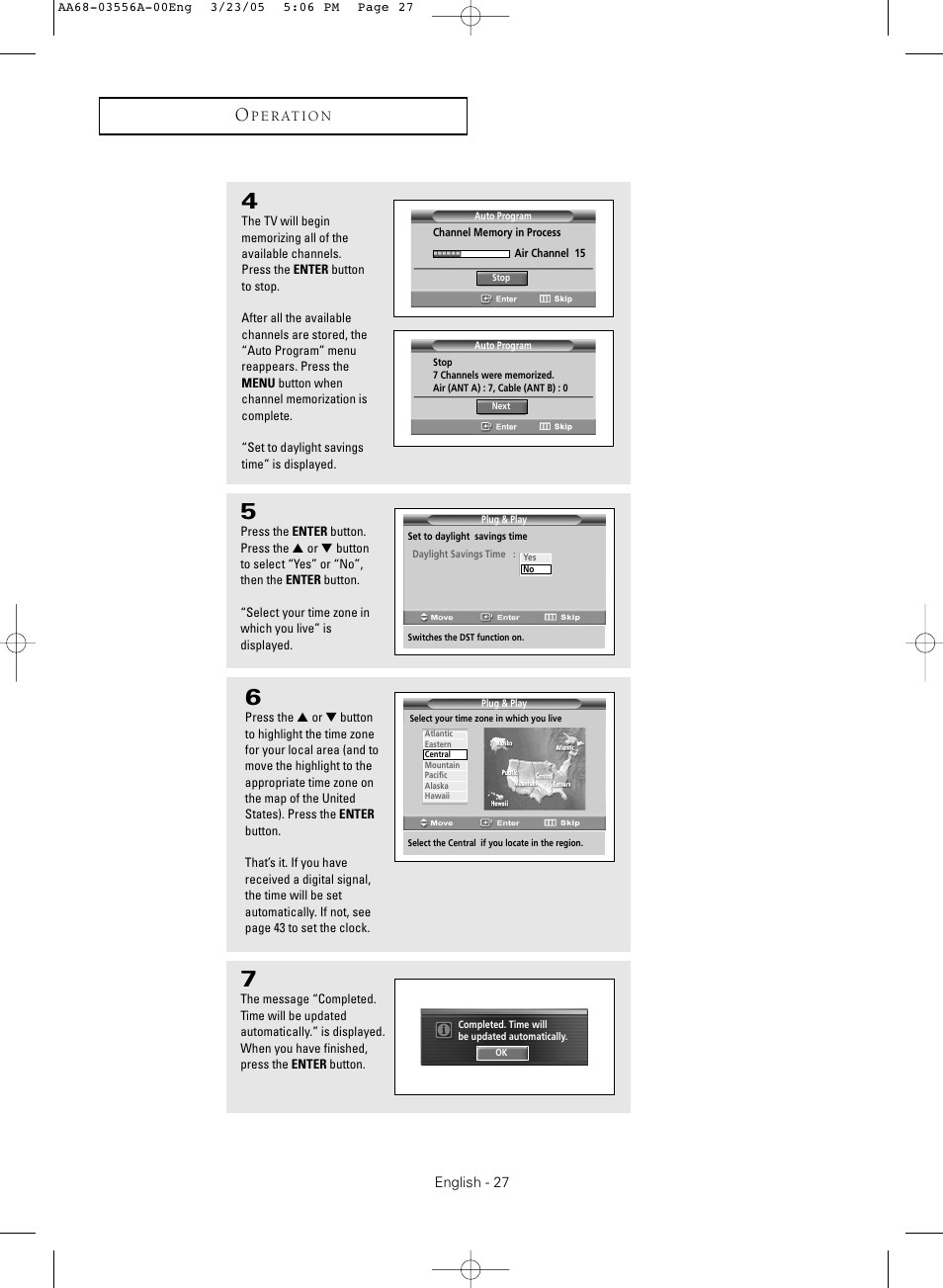 Samsung TXR3079WHNXXAA User Manual | Page 27 / 80