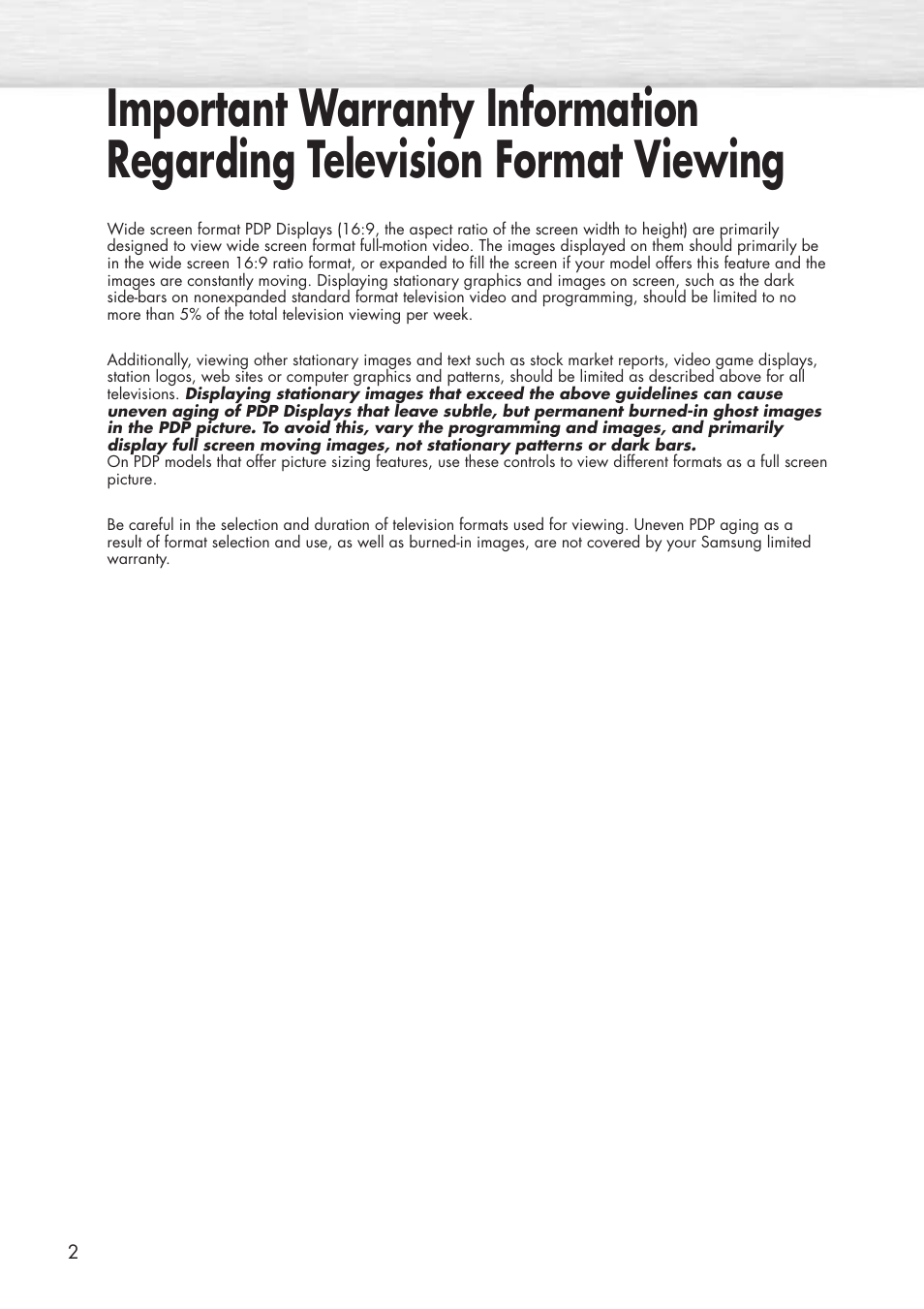 Samsung HPP3761X-XAC User Manual | Page 2 / 96