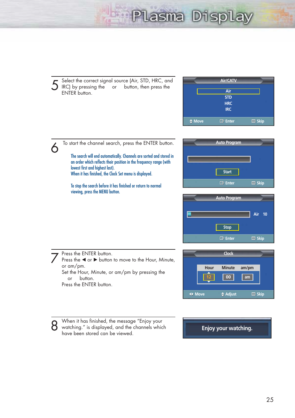 Samsung HPP3761X-XAC User Manual | Page 25 / 96