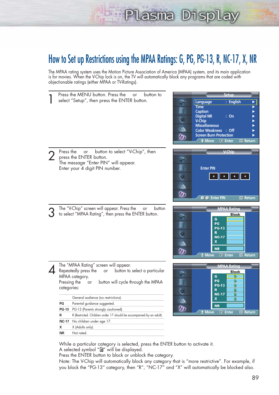 Samsung HPP3761X-XAC User Manual | Page 89 / 96