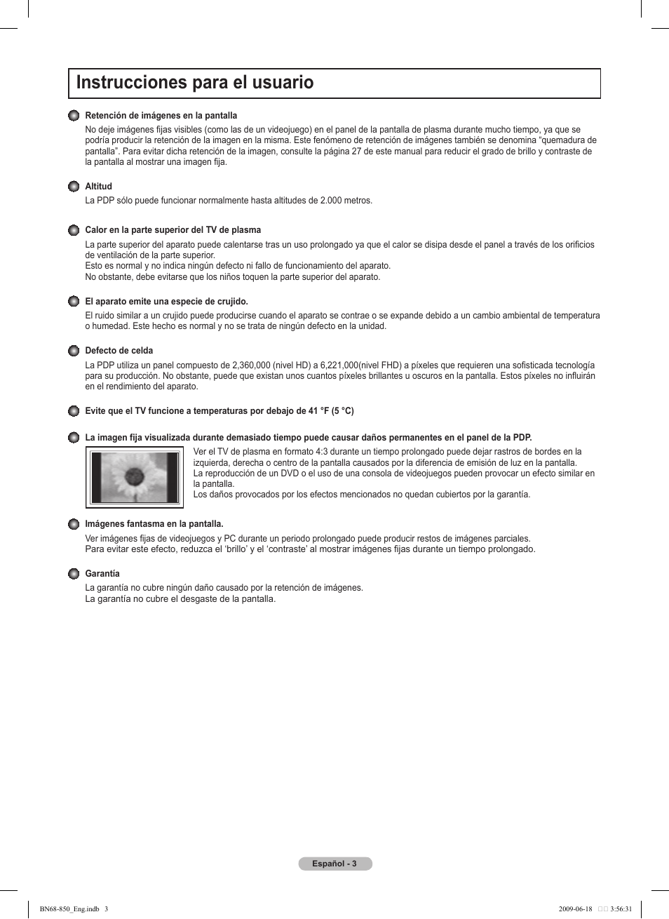 Instrucciones para el usuario | Samsung PN50B860Y2FXZA User Manual | Page 103 / 284