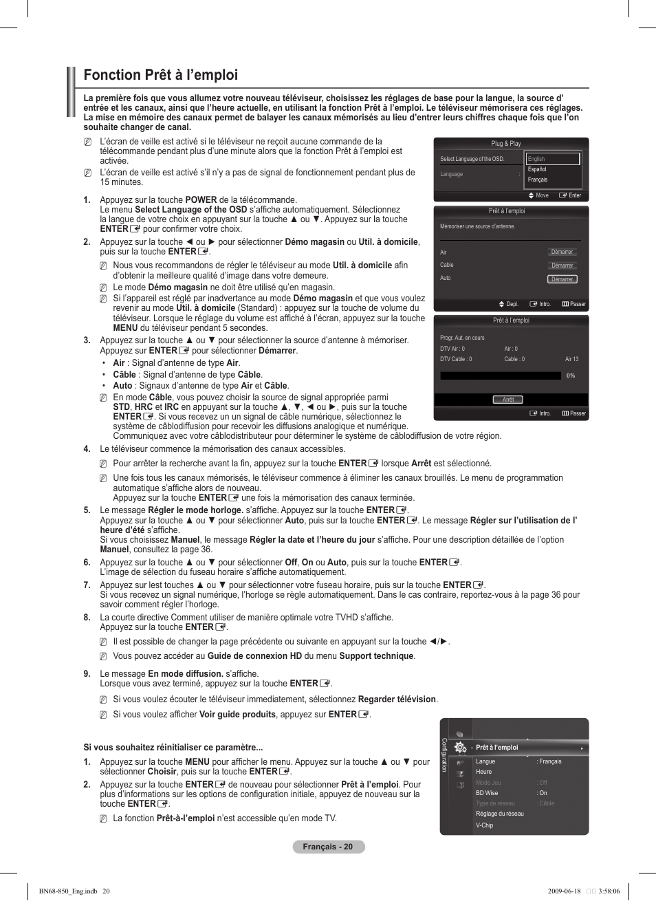 Fonction prêt à l’emploi | Samsung PN50B860Y2FXZA User Manual | Page 212 / 284