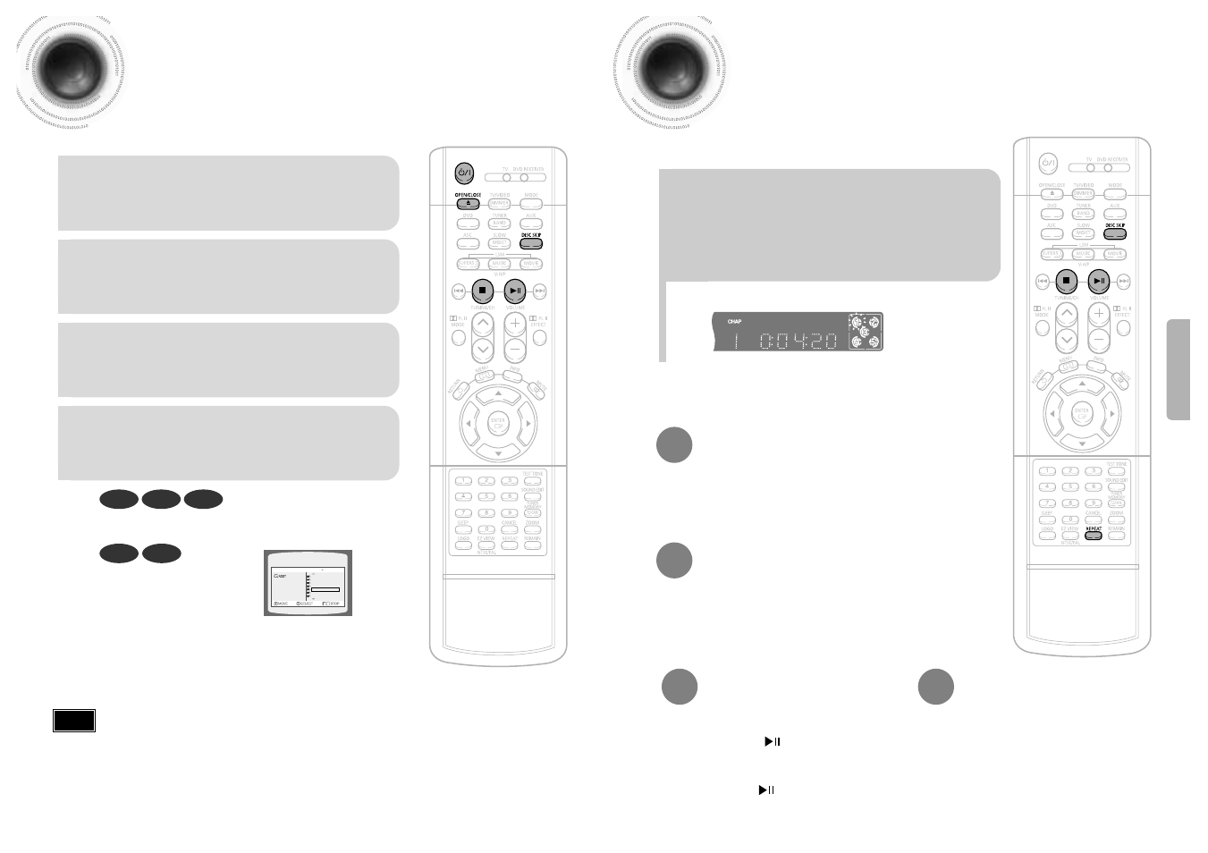 Disc playback, Selecting a disc in the disc changer, 21 disc playback | Samsung HTDB650TH-XAX User Manual | Page 12 / 36