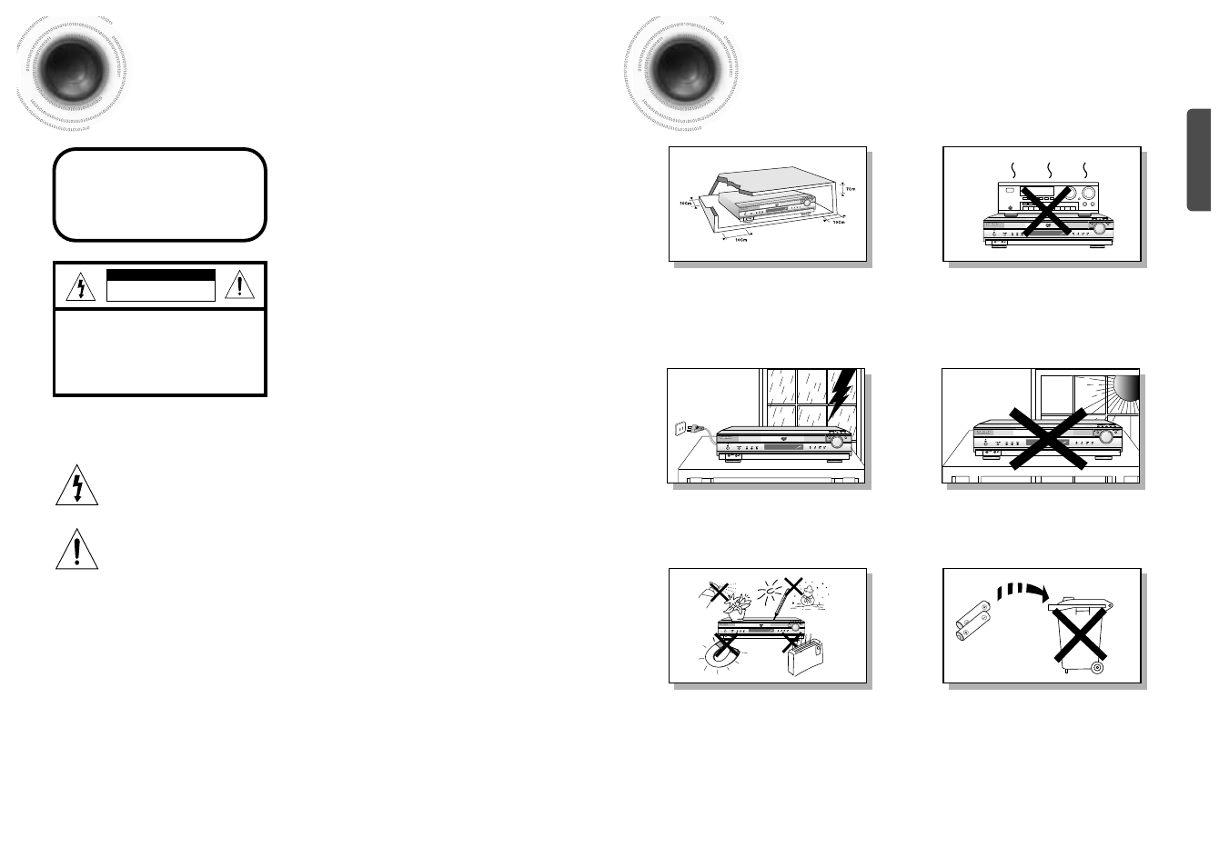 Safety warnings, Precautions, 12 safety warnings | Samsung HTDB650TH-XAX User Manual | Page 2 / 36