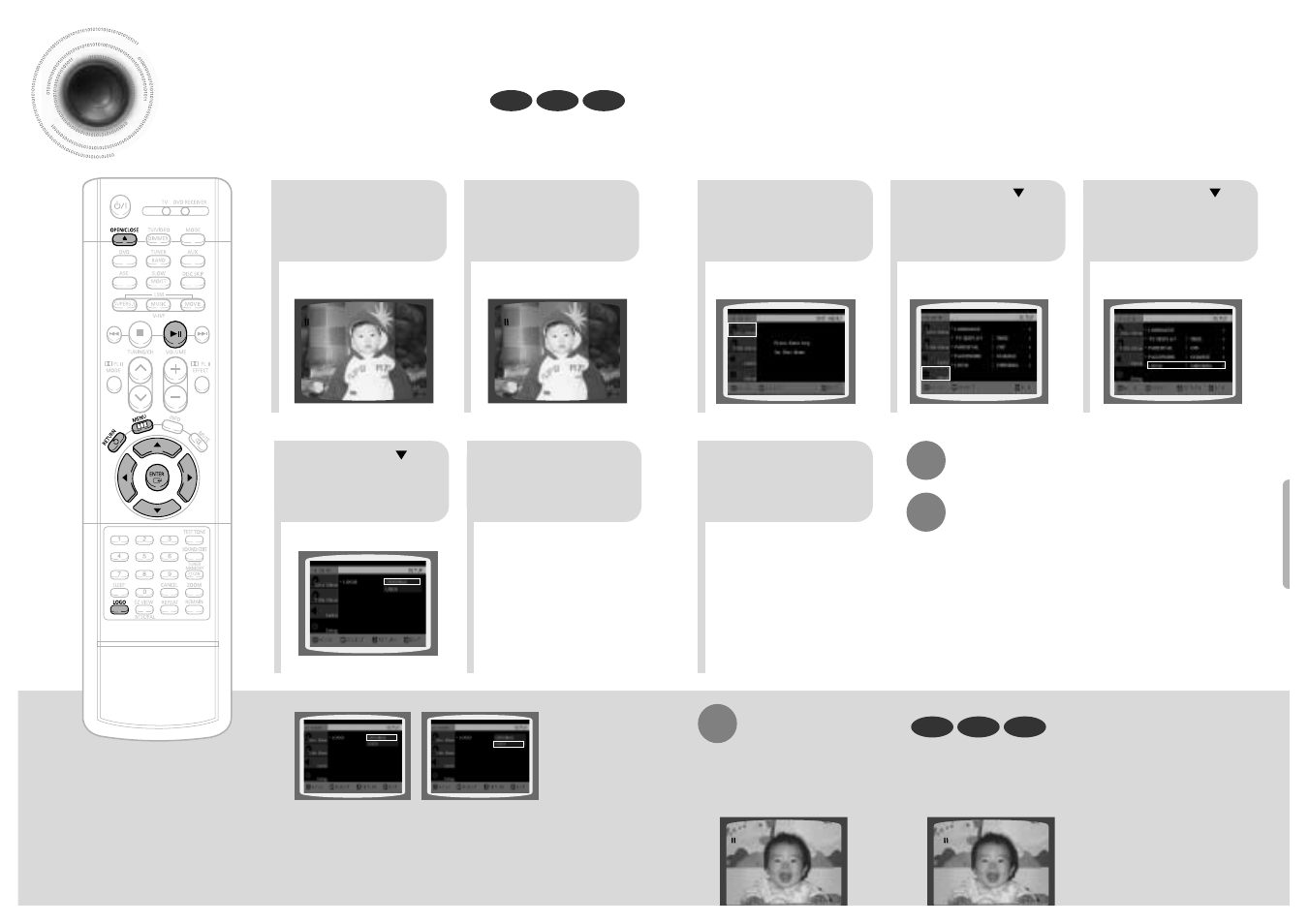 Setting the wallpaper, 43 44 setting the wallpaper | Samsung HTDB650TH-XAX User Manual | Page 23 / 36