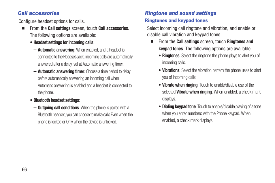 Call accessories, Ringtone and sound settings, Ringtones and keypad tones | Samsung SCH-L710RWBXAR User Manual | Page 72 / 240