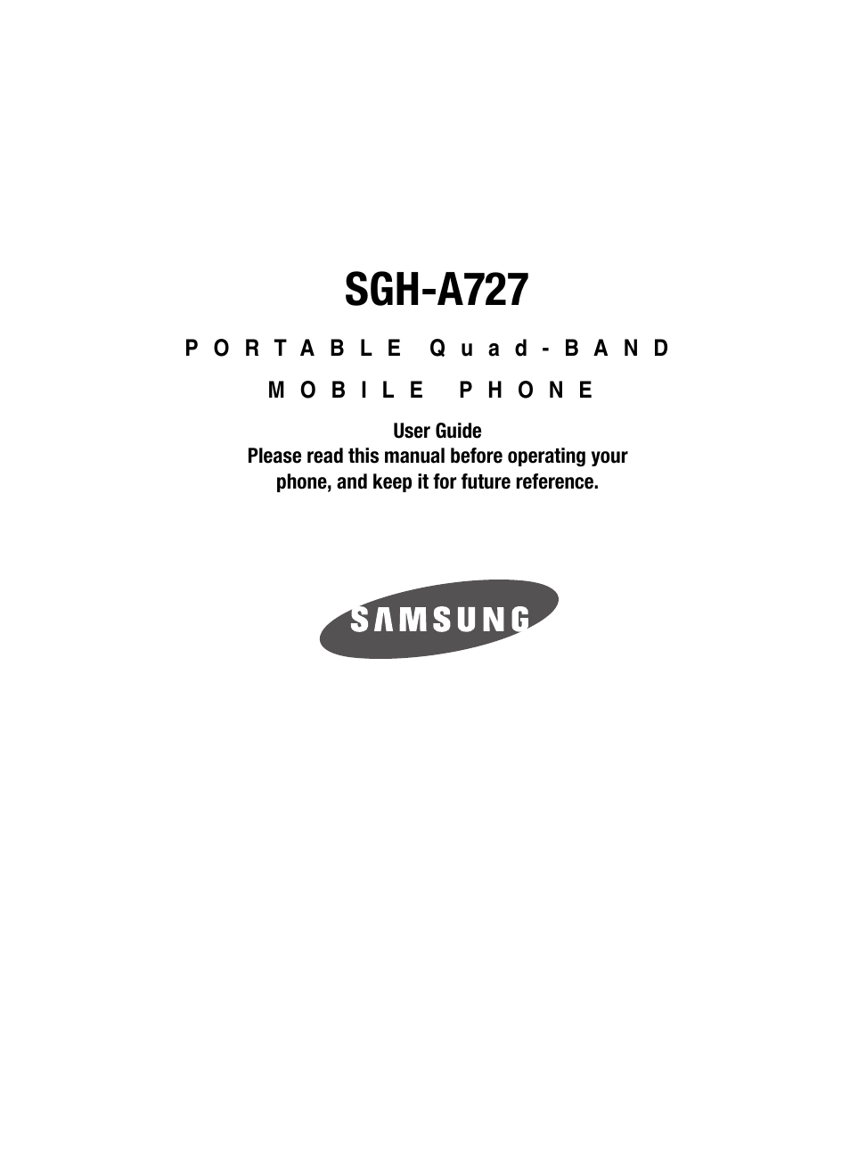 Samsung SGH-A727ZKAATT User Manual | 185 pages