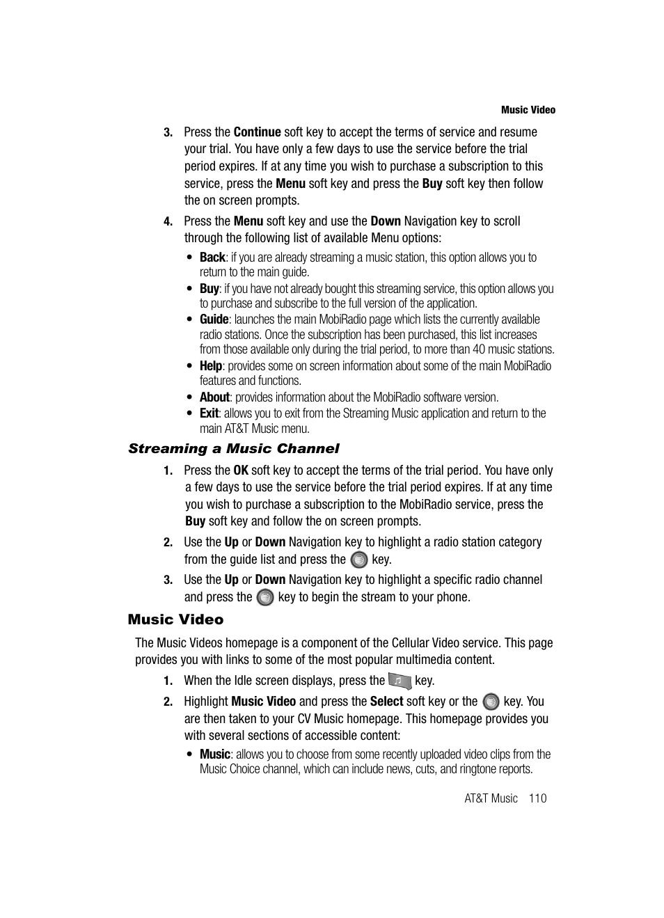 Music video | Samsung SGH-A727ZKAATT User Manual | Page 113 / 185