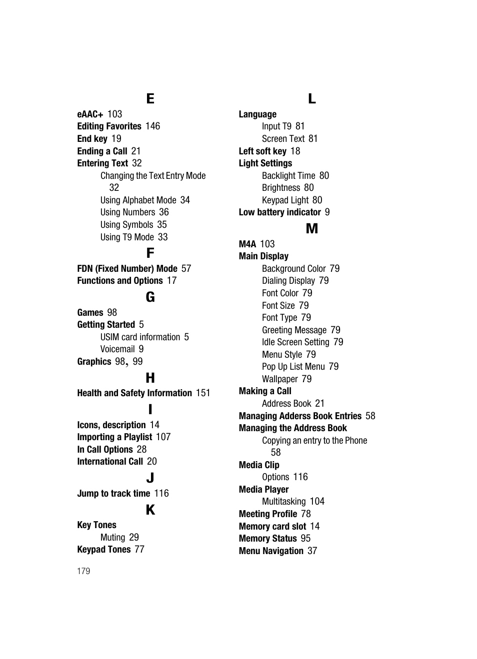 Samsung SGH-A727ZKAATT User Manual | Page 182 / 185