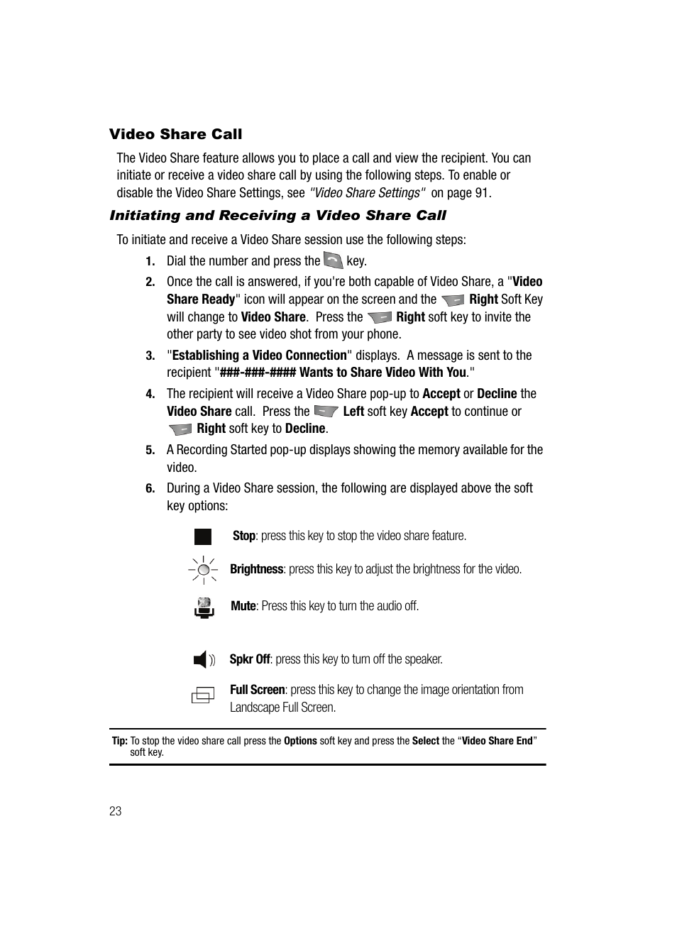 Video share call | Samsung SGH-A727ZKAATT User Manual | Page 26 / 185