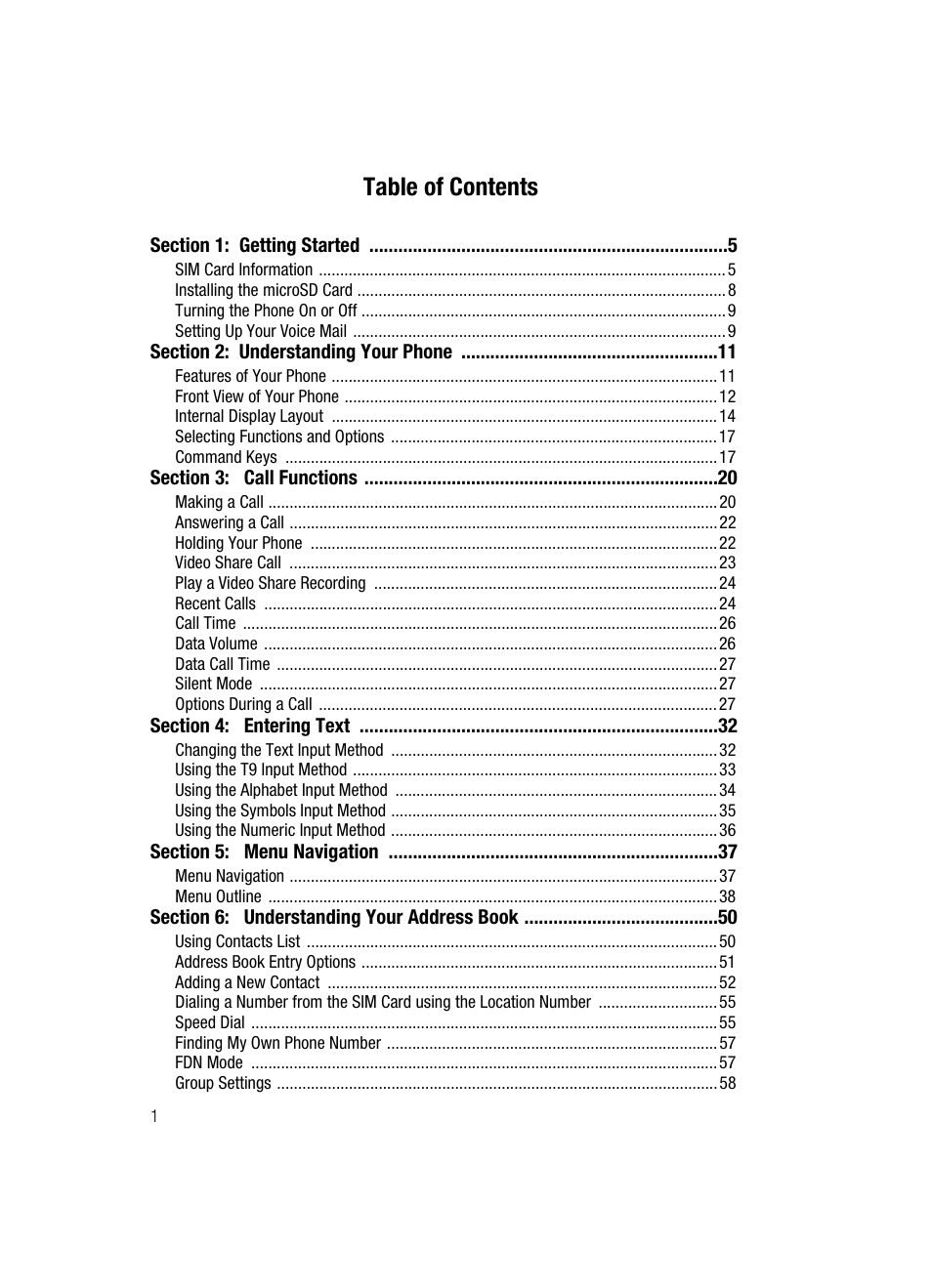 Samsung SGH-A727ZKAATT User Manual | Page 4 / 185