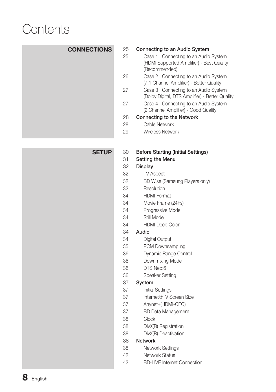 Samsung BD-C6500-XAA User Manual | Page 8 / 70