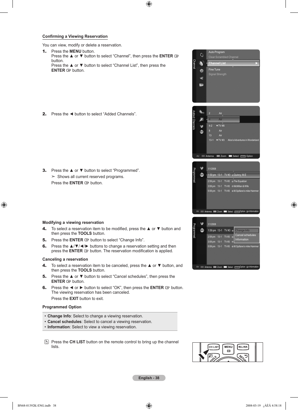 Samsung LN46A580P6FXZA User Manual | Page 40 / 196