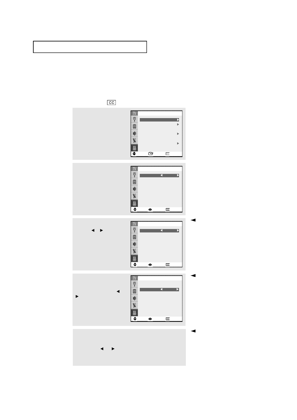 Viewing closed captions | Samsung TXN2668WHAXXAA User Manual | Page 54 / 68