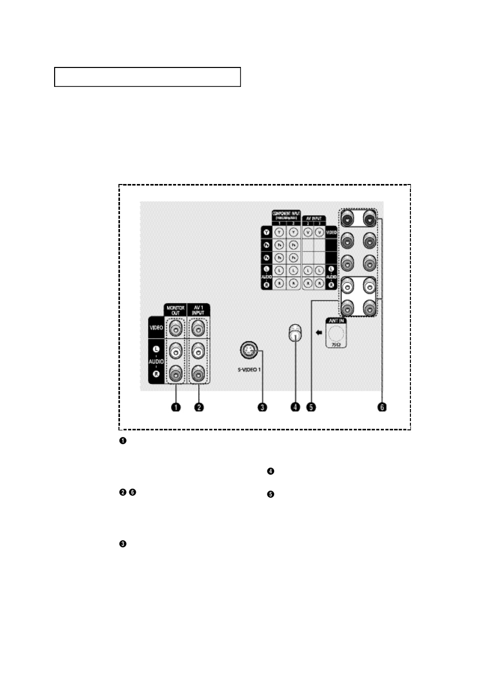 Rear panel jacks | Samsung TXN2668WHAXXAA User Manual | Page 8 / 68