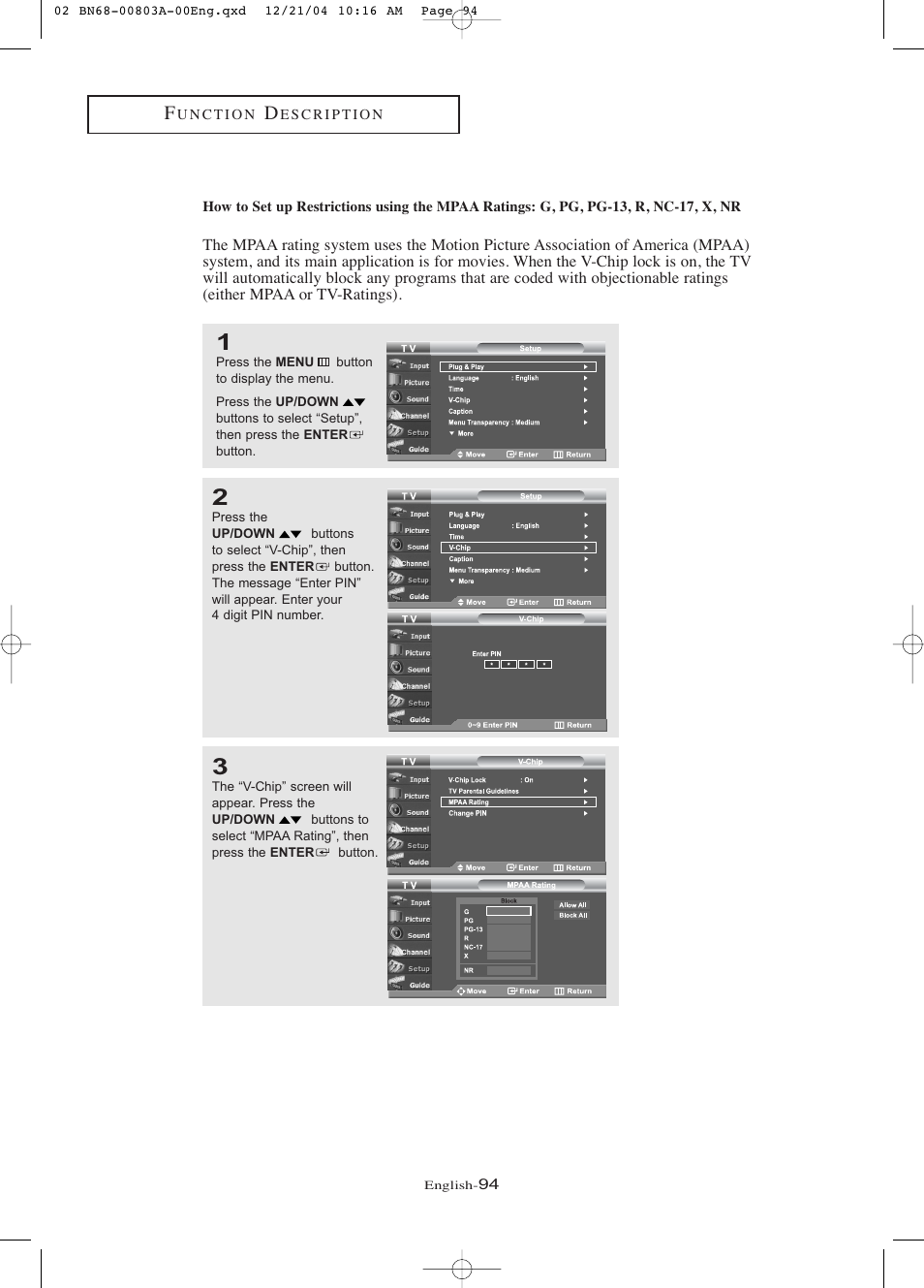 Samsung LNR408DX-XAA User Manual | Page 100 / 120