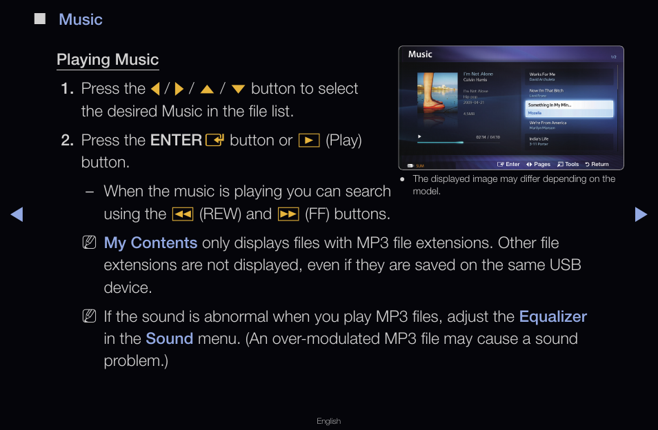 Music | Samsung LT22A350ND-ZA User Manual | Page 114 / 138